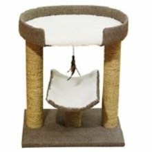 Rosewood Natural Saffron Cat Scratchers Catnip Scratching Post With Bed (1)8